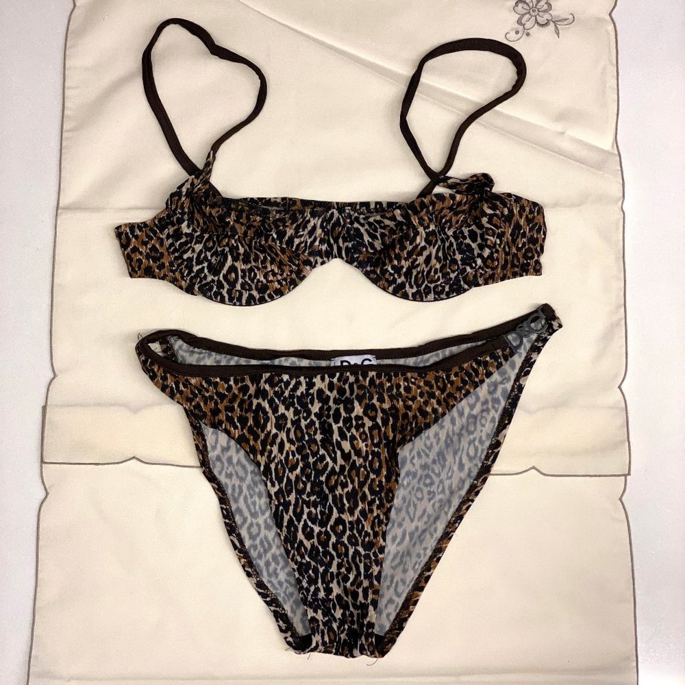 Rare Dolce & Gabbana Leopard Bikini Set ❣️ Vintage 2000s❣️Made in Italy